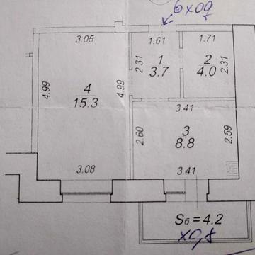 Продам 1 кімнатну квартиру 35,16м2, 5/10 з підвалом 7м2, Куликівська ЖК Куликовская