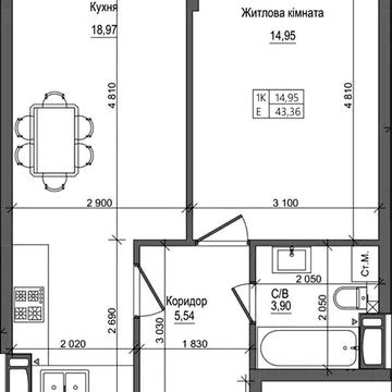 Продаж 2к Квартира Симона Петлюри (Черняховського) вулиця ЖК на Петлюры, 28