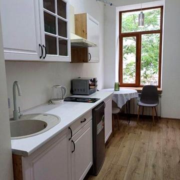 Дворівнева однокімнатна стильна квартира в центрі