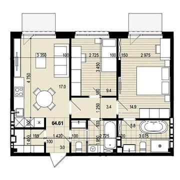 Продаж 1к Квартира Миру проспект ЖК Олимпийский White