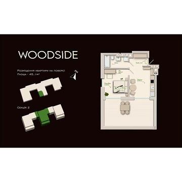 Продаж 1к Квартира Пирогівка вулиця ЖК Woodside
