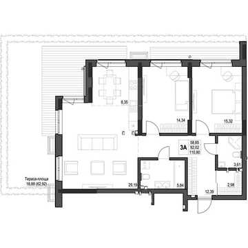 Продаж 3к Квартира Яновського вулиця ЖК Park House