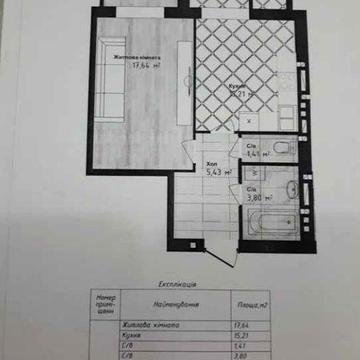 Квартира в новому будинку 44кв.м_АВТОНОМНЕ опалення