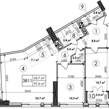 Продаж, Квартира в ЖК Manhattan City, 98м2, без ремонту ЖК Manhattan City