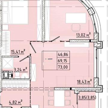 Видовая квартира в новом ЖК на 6 ст Фонтана — море, парк, Аркадия