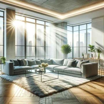 Сучасна 2-кімнатна квартира з панорамним видом на місто