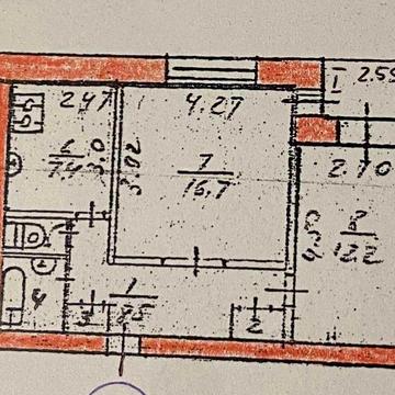 2-х кімнатна 7/9 цегла р-н Прогрес