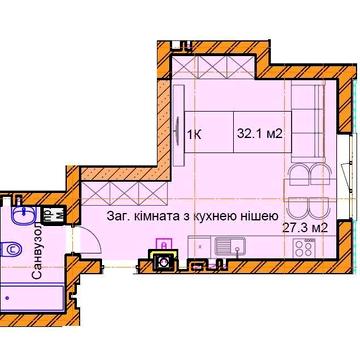 Смарт-квартира 32.1 м² | вул. Поповича | Тепла підлога | 0% Комісія ЖК Поповича