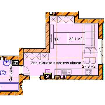 Продаж 1к Квартира Поповича вулиця