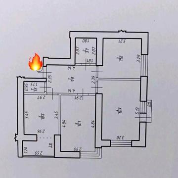 Здана 3-х кімнатна квартира, 72 м2