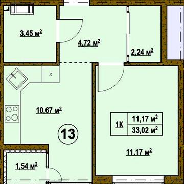 ПРОДАМ Квартиру 1к Без ремонту Швидкий Виїзд до Києва ГАЗ Своє Озеро