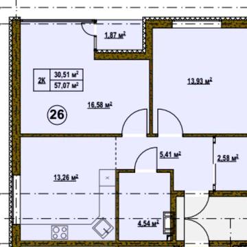 Продам 2к квартиру без ремонту! ГАЗ РОЗТЕРМІНУВАННЯ! Підгірці ЖК Озерний