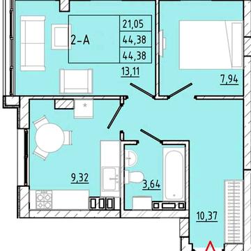Продам 2-кімнатну на Етапі свайного поля