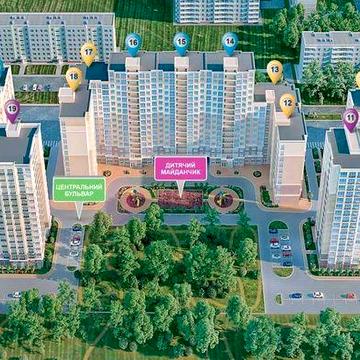 1-кімнатна 44,8кв.м(переуступка)ЖК"Нові Теремки" ЖК Нові Теремки