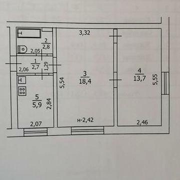 Продажа 2х комнатной квартиры