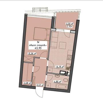 ЖК Атмосфера,  Курортный пер. 1-я квартира. Восток. ЖК Атмосфера