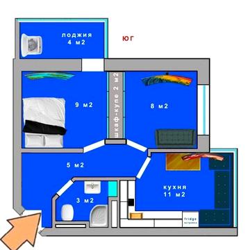 Продам двухкомнатная 42м2 ЖК АКВАРЕЛЬ-1
