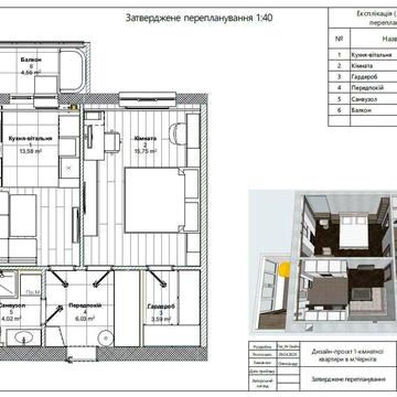 Продам 1-кімнатну квартиру з готовим дизайн-проєктом ЖК "Жабинського 2Е"