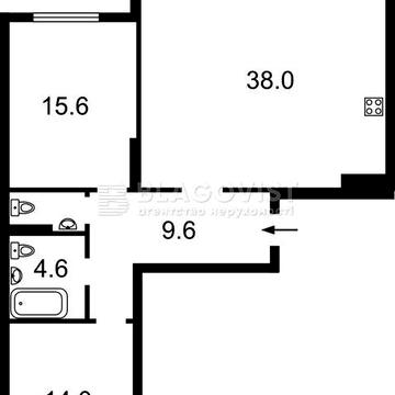 Продаж 3-х кімн. квартири  Воскресенська, 18,  ЖК Паркові озеро ЖК Паркові озера