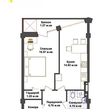 Продаж 1 к квартири по вулиці Тарнавського ЖК Щастя