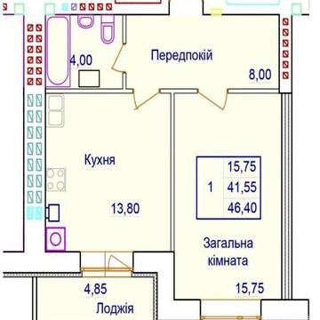 ТОП-ціна! 1-кімнатна 47 м² в новобудові, котел, поверх 2/9 ТЕРМІНОВО!!