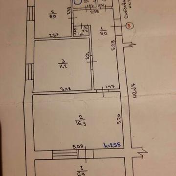2 комнатная квартира с автономным отоплением и садом