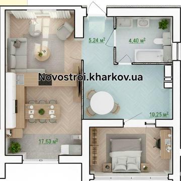 Продам ЖК Сказка-Лучшая планировка и цена за 1-ком 40м2 ДОКУМЕНТЫ