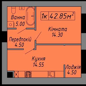 Продаж 1-кім квартири в ЖК Скандинавія з Розтермінуванням ЖК Скандинавія