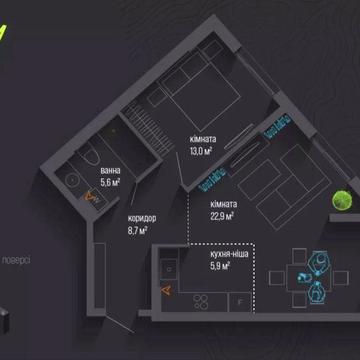 Продається 2 кімнатна квартира ЖК City by blago