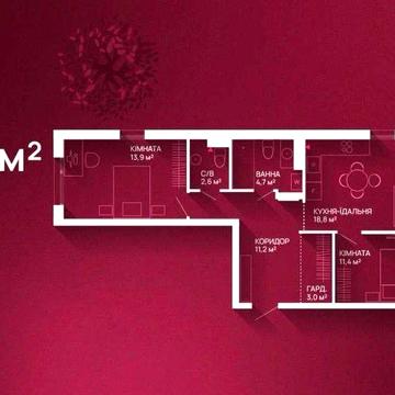 Продаж 3-кімнатної квартири в ЖК Family Plaza 2_KB ЖК Family Plaza 2