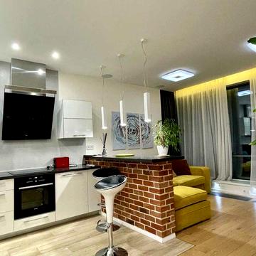 Оренда видової 1-к квартири,60м2,  ЖК River Stone, ТЦ River mall 3хв