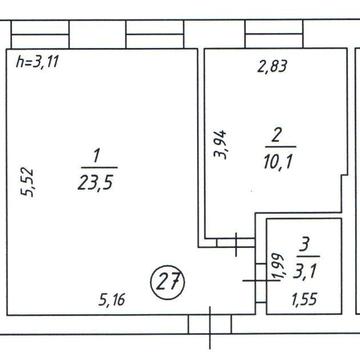 Без %  Власник. Продам однокімнатну квартиру.