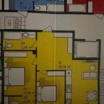 СЛ Квартира в новострое ЖК Теплый дом