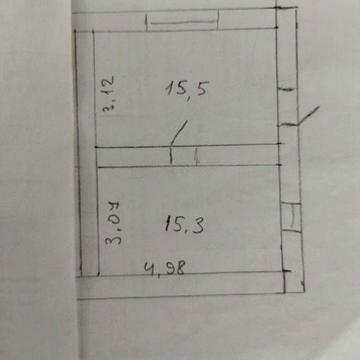 Однокімнатна квартира ,перший поверх