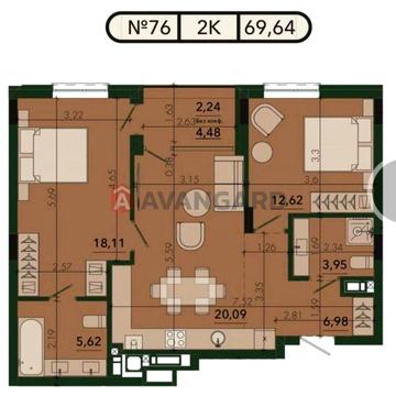 Продаж 2-кімнатної квартири в ЖК SVOЇ City.