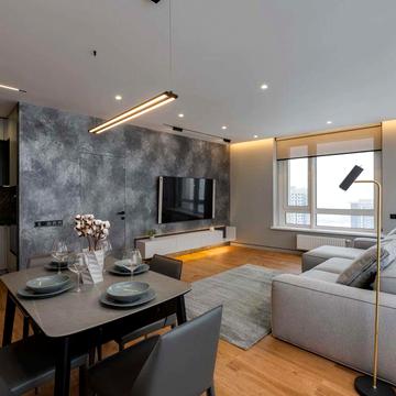 ЖК Славутич, видова, новий ремонт, 2-кімнати, кухня-вітальня, вільна