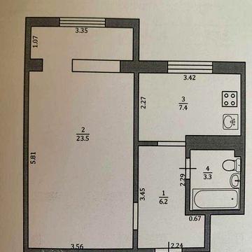 Продаж 1-кімнатної квартири в Південноукраїнську.
