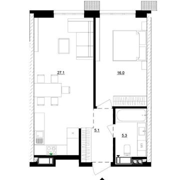Продаж дуже великої 1-2 к квартири 67 кв.м в ЖК Русанівська Гавань ЖК Русанівська Гавань