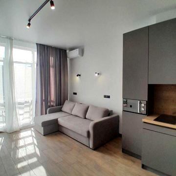 1 комнатная в ЖК "Смарт Сити", Бочарова. Евроремонт, мебель и техника