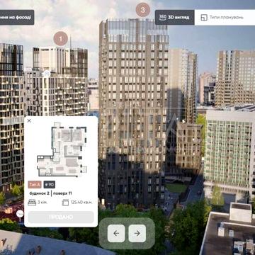 Продаж квартири в ЖК TRIIINITY загальною площею 94м2 Трініті Тринити ЖК TRIIINITY