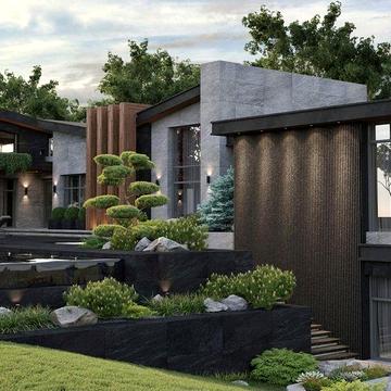 Козин Конча Заспа современный дом  с выходом на Днепр