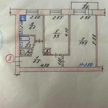 Продаж 2х кімнатної квартири Зміїв