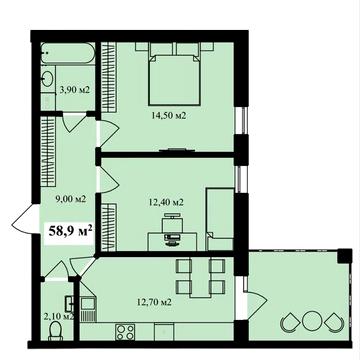Продається квартира на етапі будівництва