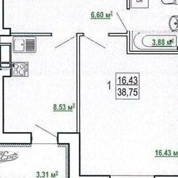 Продаж 1к Квартира Борткевича вулиця ЖК Гидропарк