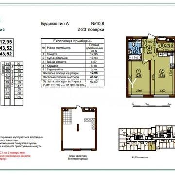 Продаж однокімнатної квартири | ЖК Варшавський - 3 | Будинок 10.8 ЖК Варшавський 3