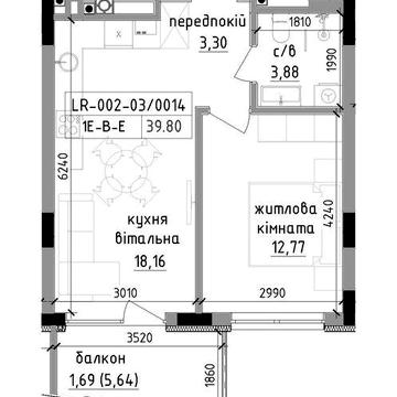 1-к, ЖК Lizrome, новобудова, вул. Гаджеги,1 ЖК Lizrome