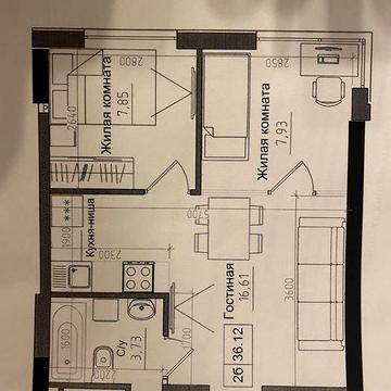 Квартира Артвиль  сдача 2027 год ЖК ARTVILLE