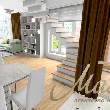 Продаж 4к квартири 124м² у ЖК Sister. 4 спальні, власна котельня