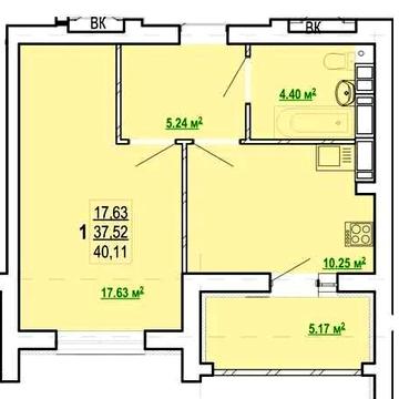 Продаж 1к квартира ЖК Перемоги-2 ЄВІДНОВЛЕННЯ (16570) ЖК Перемоги-2