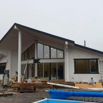 Котедж. Каркасний Будинок в Карпатах  за проектом Перлинп.